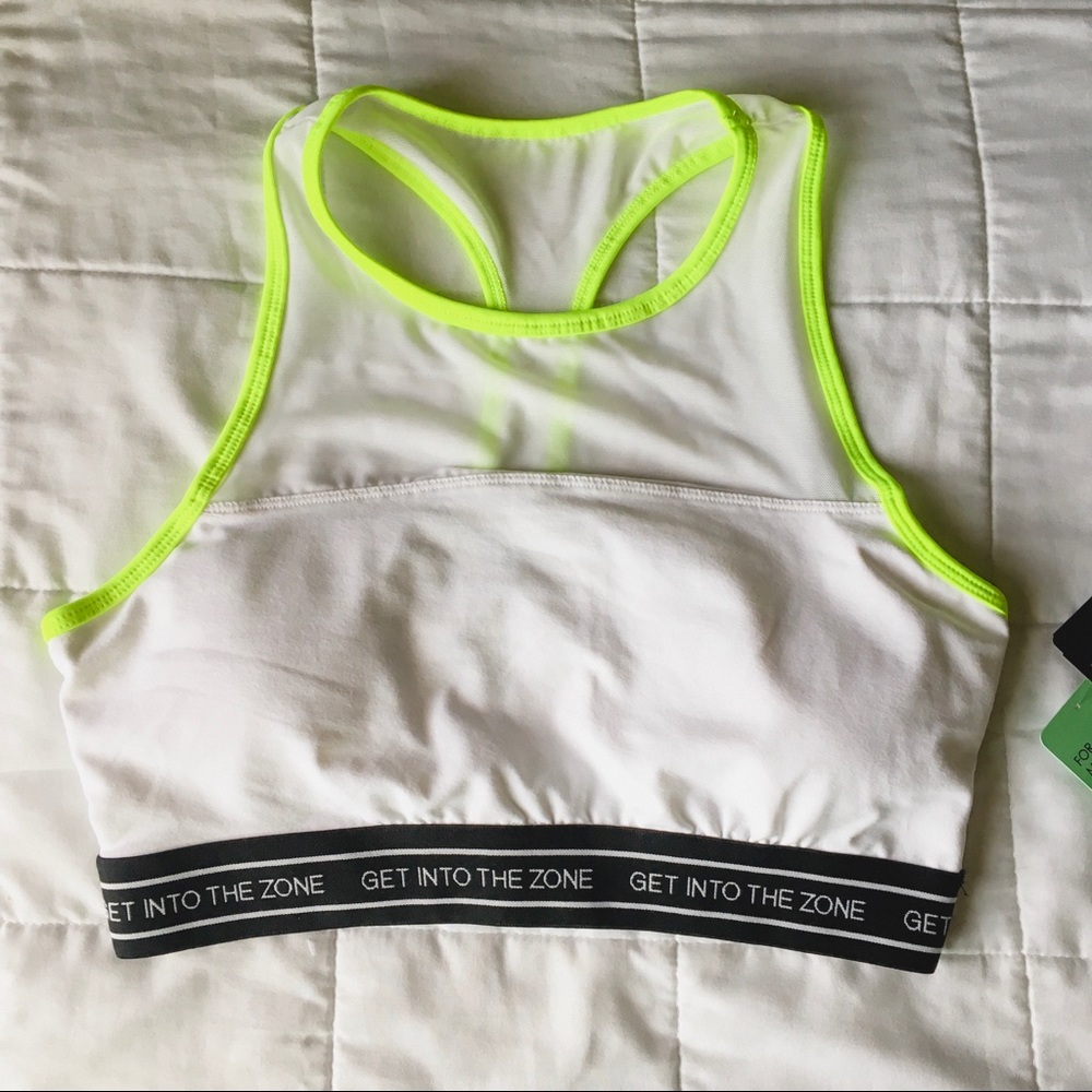White sports bra